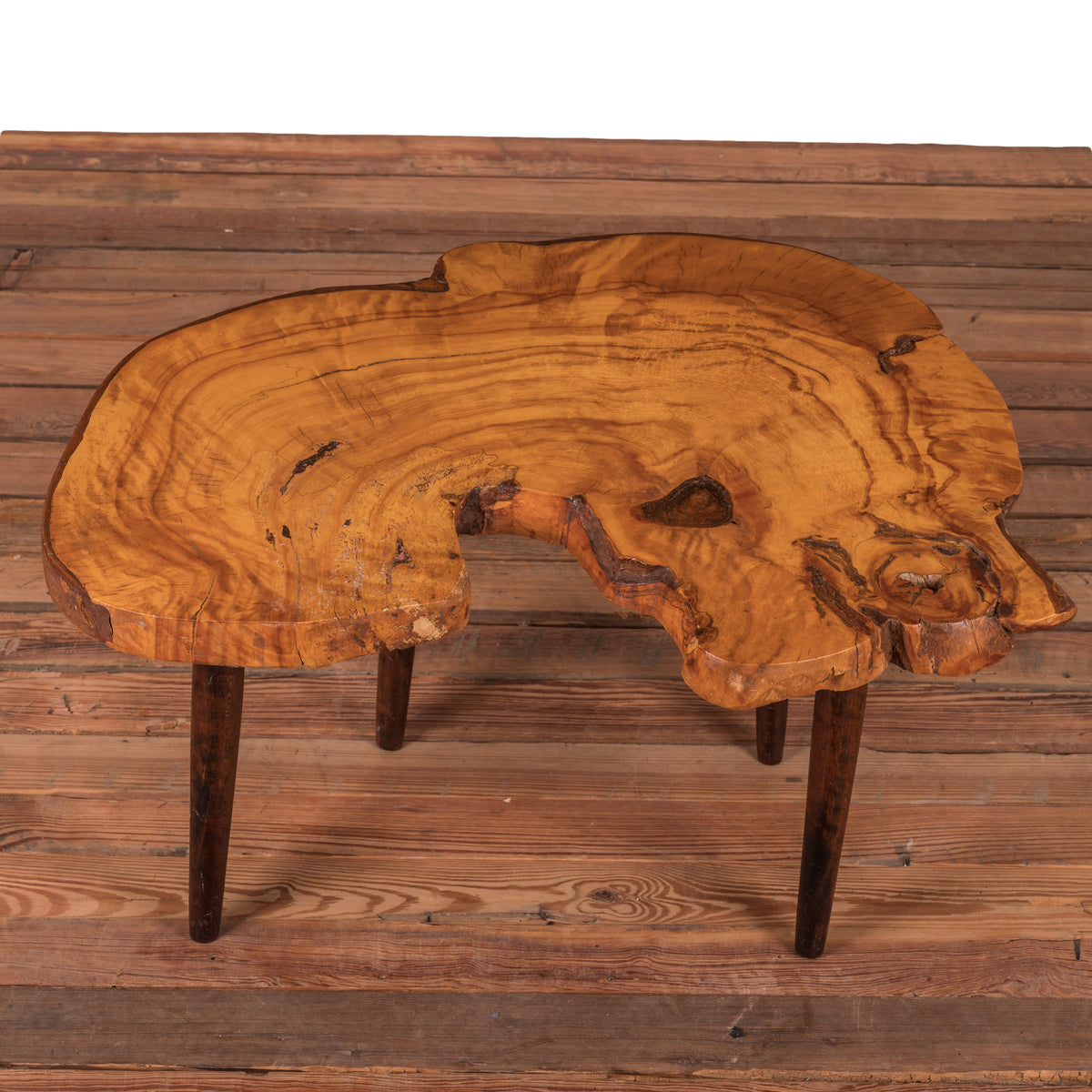 Roy Sheldon Yellow Birch Burl Coffee Table A.W. Johnston & Co.