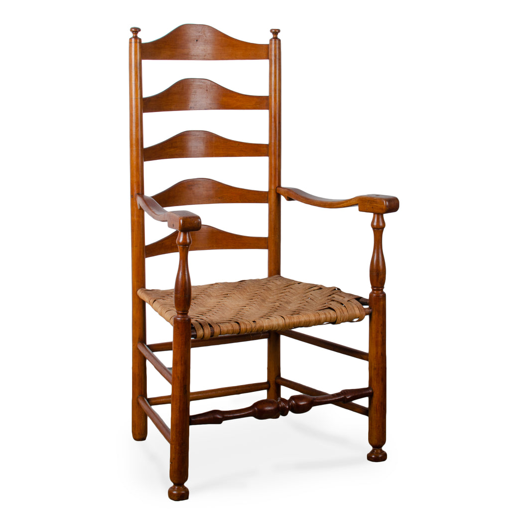 Delaware Valley Five-Slat Ladderback Armchair