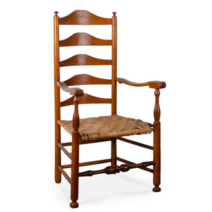 Delaware Valley Five-Slat Ladderback Armchair