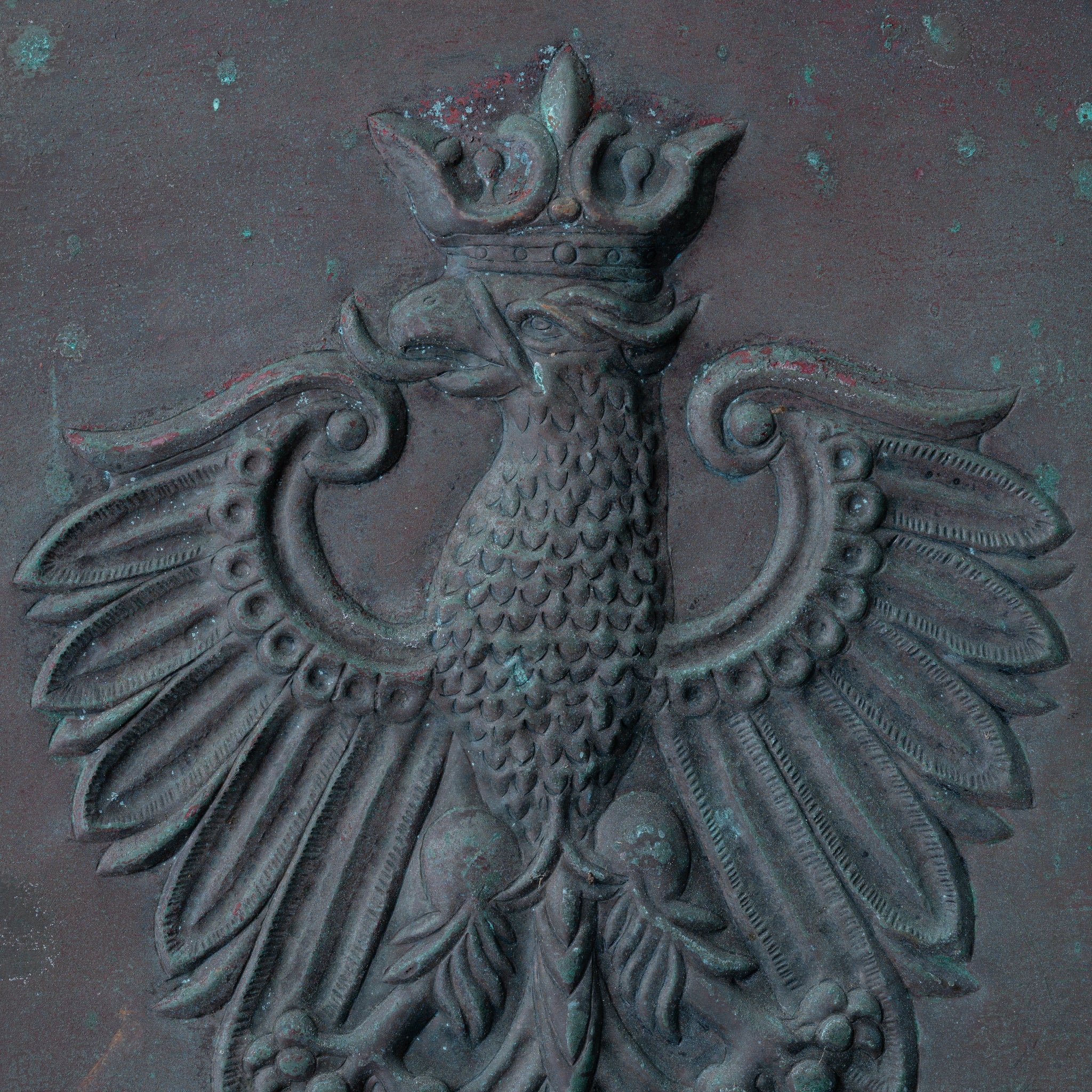 Polish Coat of Arms Copper Relief Plaque