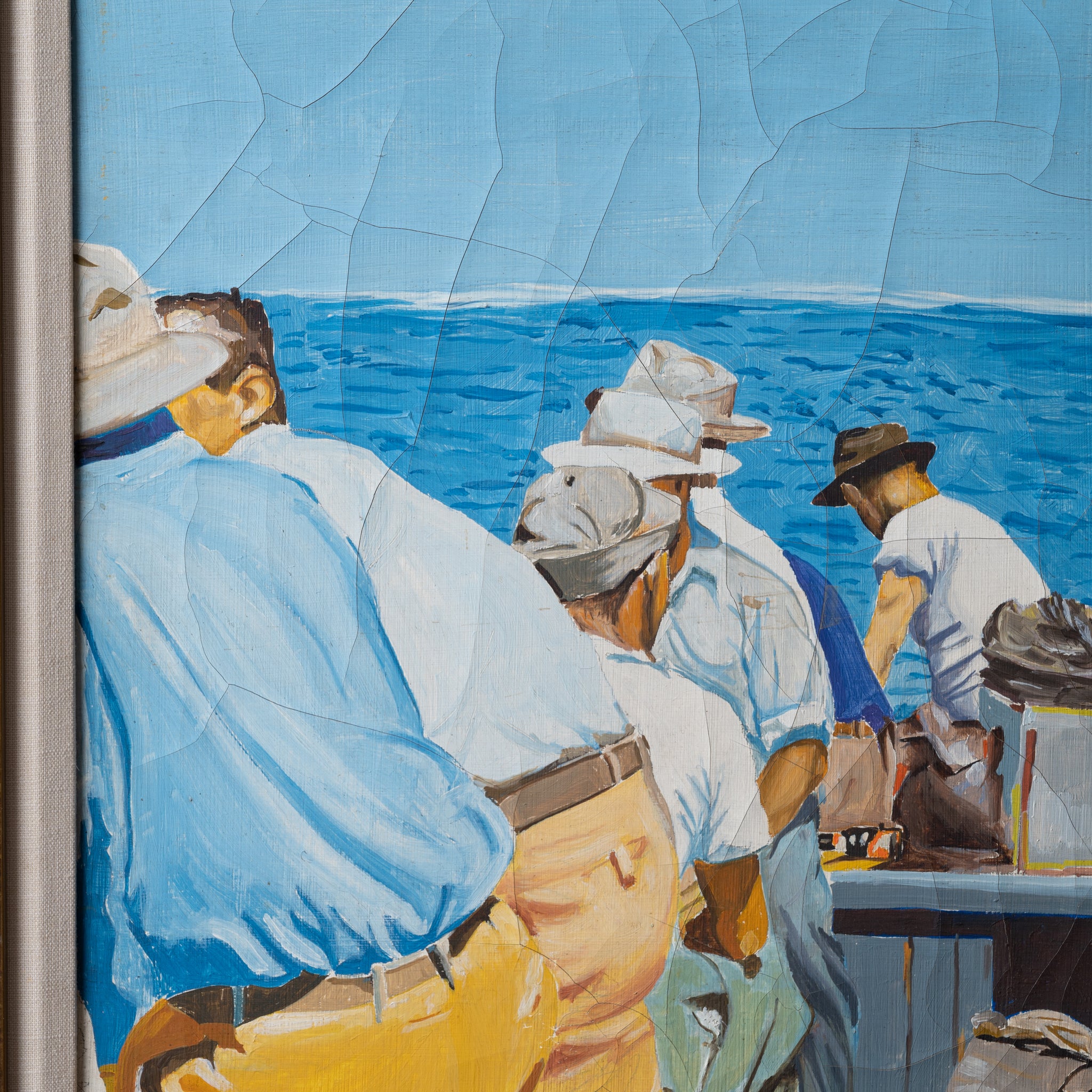 Fishermen Painting, 1940s