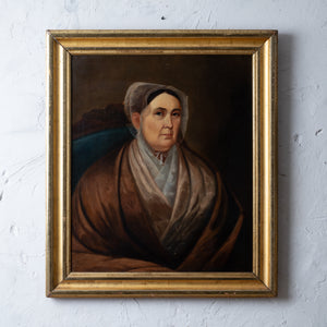 Primitive Portrait of a Lady, 19th Century