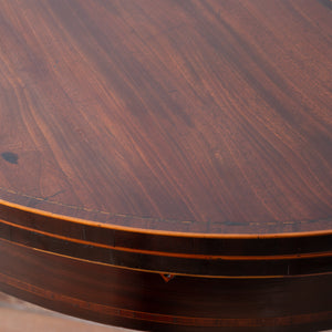 George III Mahogany Demilune Games Table