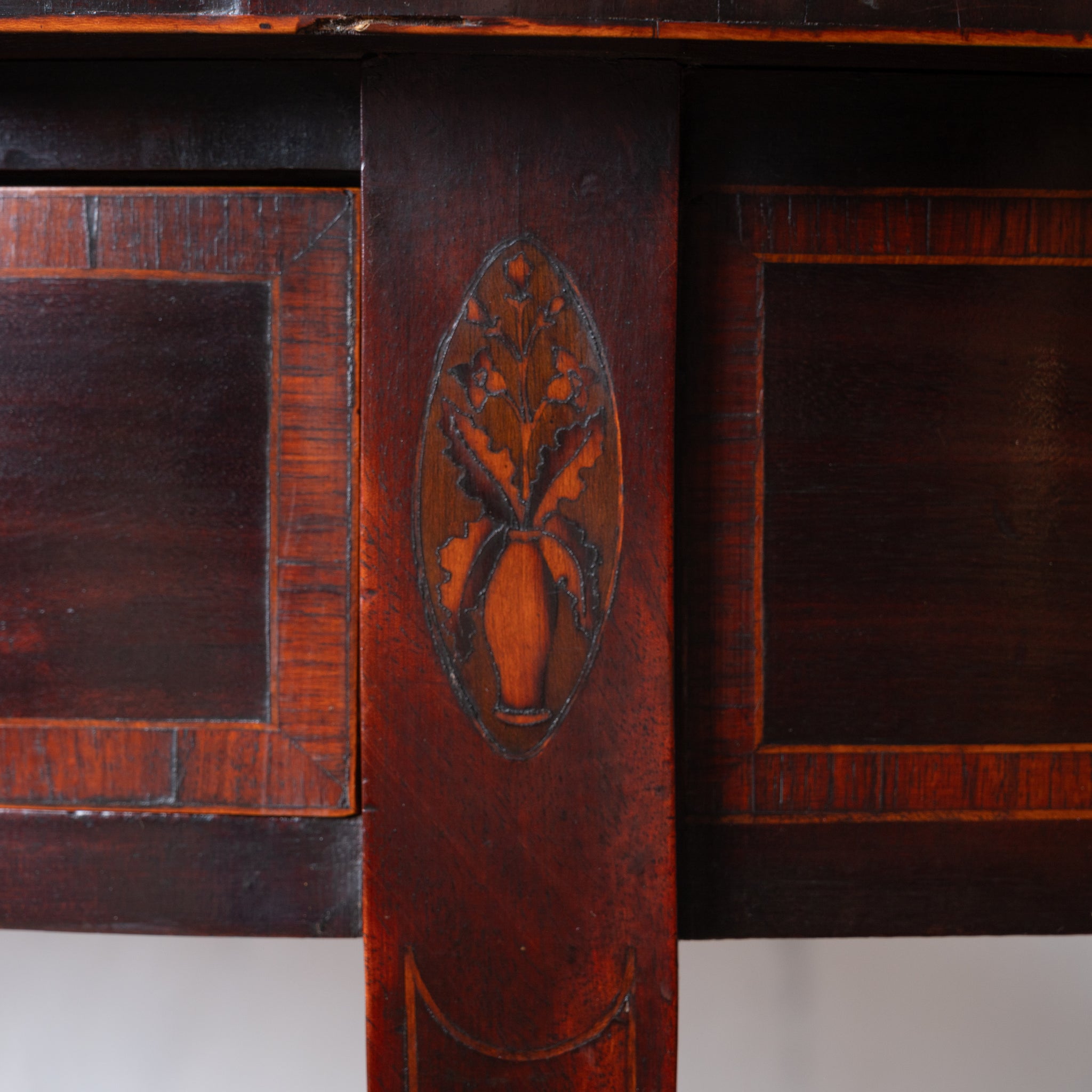 George III Mahogany Demilune Games Table