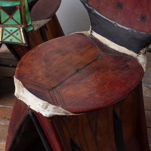 Tuareg Berber Tamzak Camel Saddle Chairs - A Pair