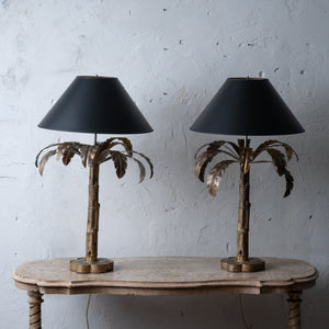 Niermann Weeks Palm Tree Table Lamps - A Pair