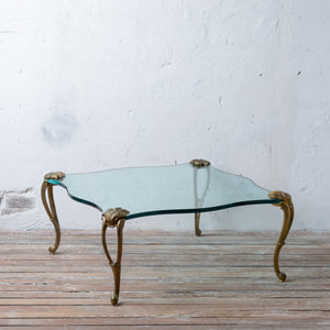 Brass and Glass Cocktail Table after Stéphane Boudin, c.1960