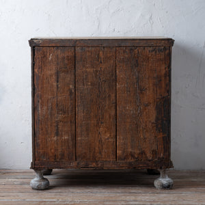 Bleached English Oak Chest, 18th Century
