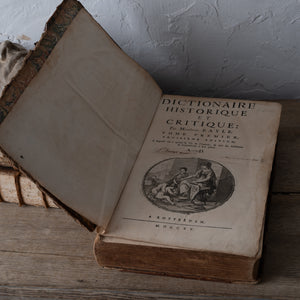 Antique Books - Pierre Bayle Dictionnaire, 3 Volumes, 1715