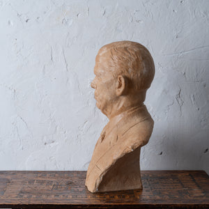 General George C. Marshall Plaster Bust by Rosario Russell Fiore