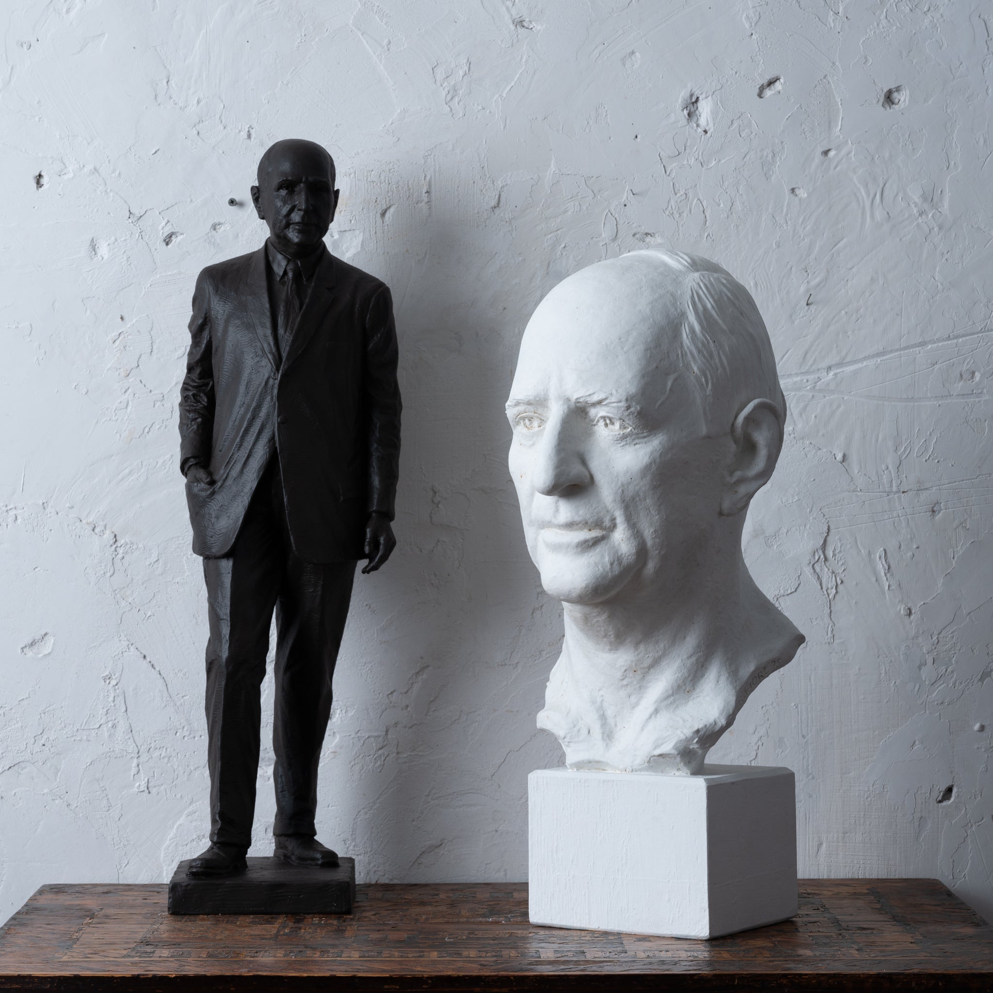 Richard Russell Jr. Plaster Maquette by Rosario R. Fiore