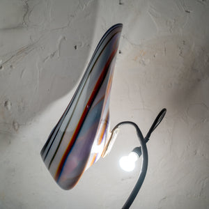 David Goldhagen Cosmic Vortex Art Glass Pod on Stand