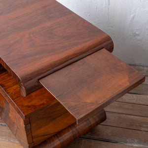Italian Art Deco Walnut Night Stands, 1930s