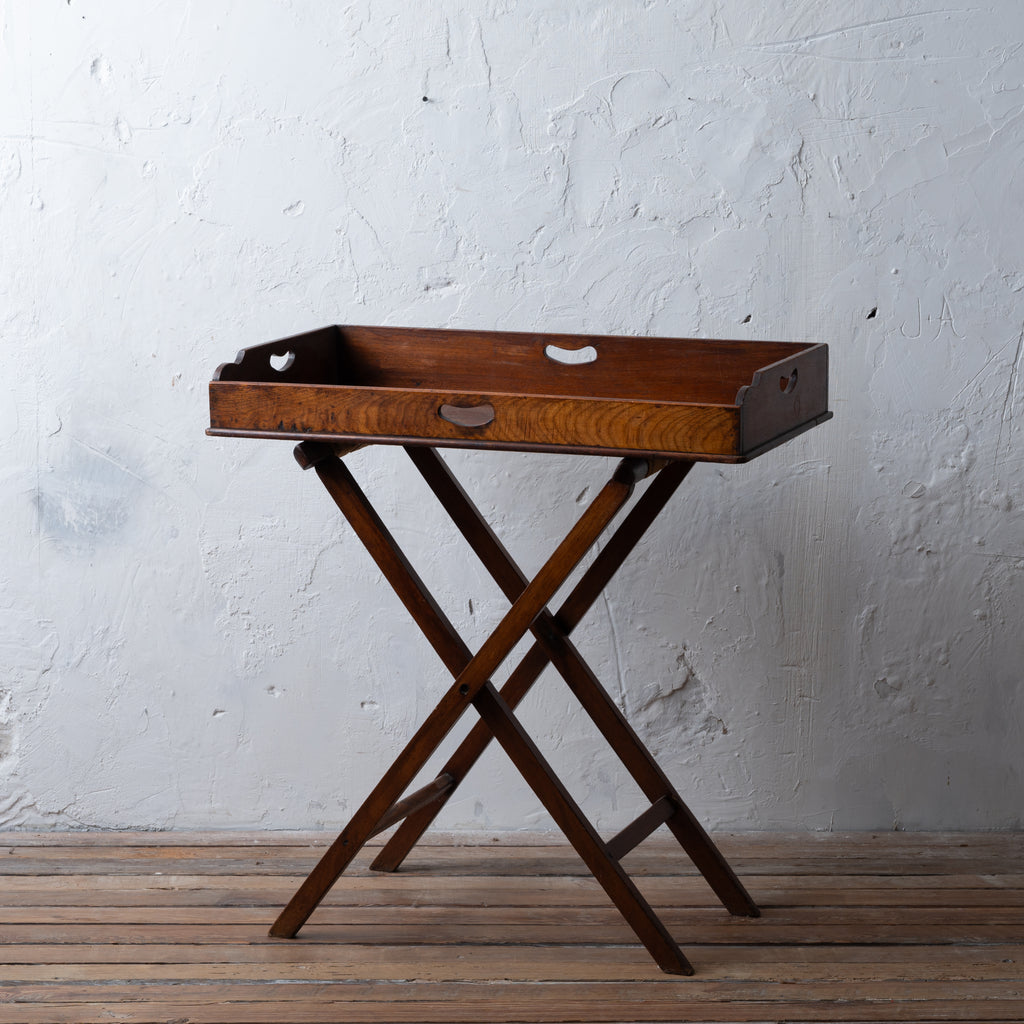 Georgian Mahogany Butler's Tray on Stand, c.1810