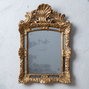 Louis XIV Paraclose Giltwood Mirror, c.1700