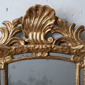 Louis XIV Paraclose Giltwood Mirror, c.1700