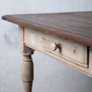 Bleached French Chestnut Side Table, c.1830