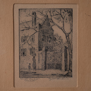 Elizabeth O’Neill Verner - Wrought Iron Gate Etching, 1928