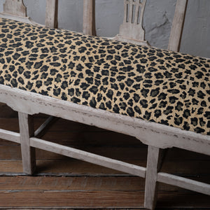 Bleached George III Triple Chair-Back Settee, 19th Century