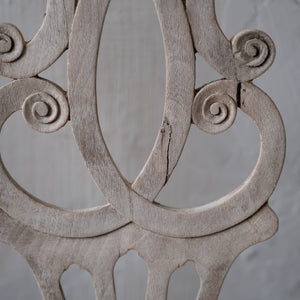 Bleached George III Triple Chair-Back Settee, 19th Century