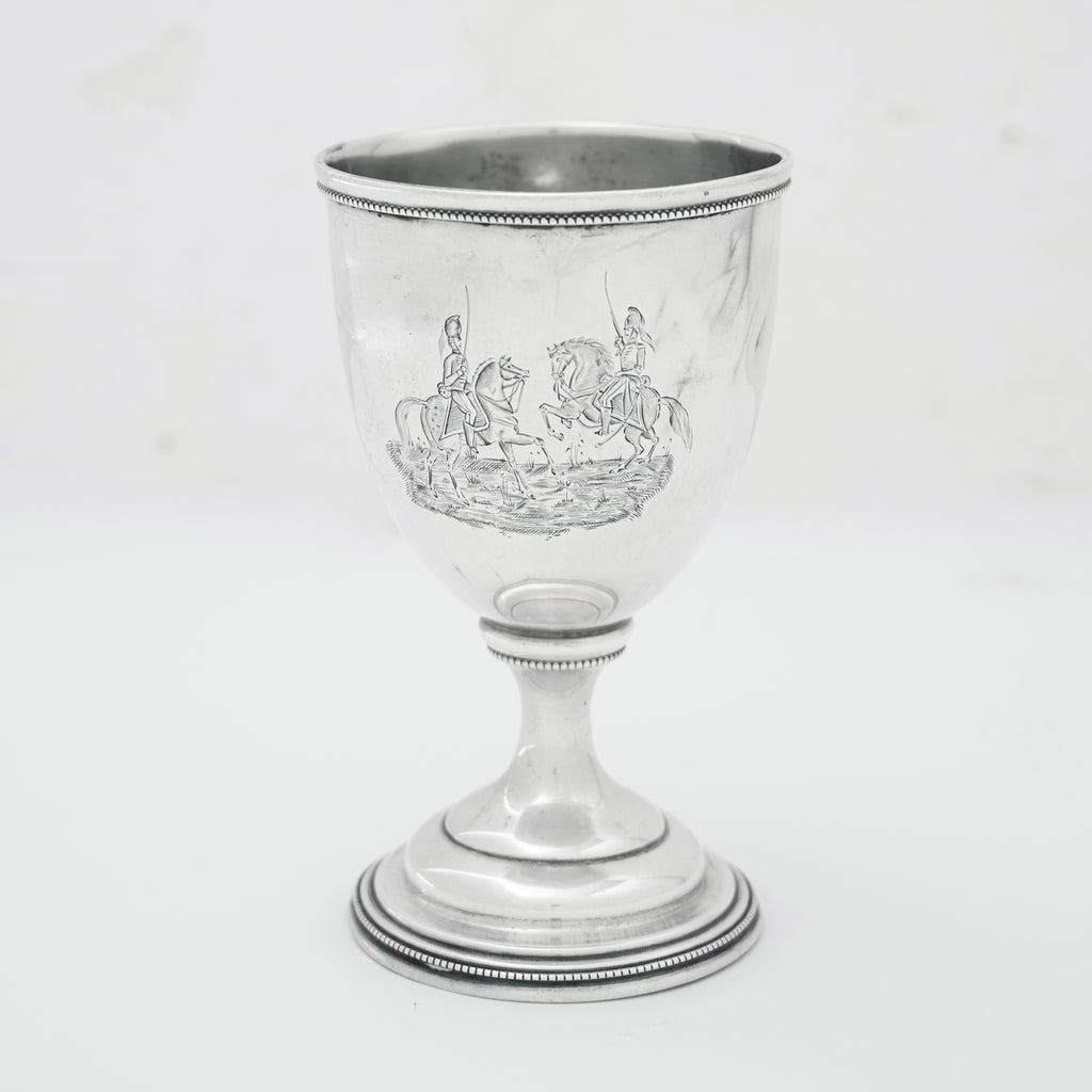 Historic Charleston Silver Goblet - Light Dragoons vs Georgia Hussars, 1856