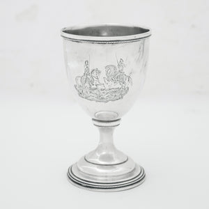 Historic Charleston Silver Goblet - Light Dragoons vs Georgia Hussars, 1856