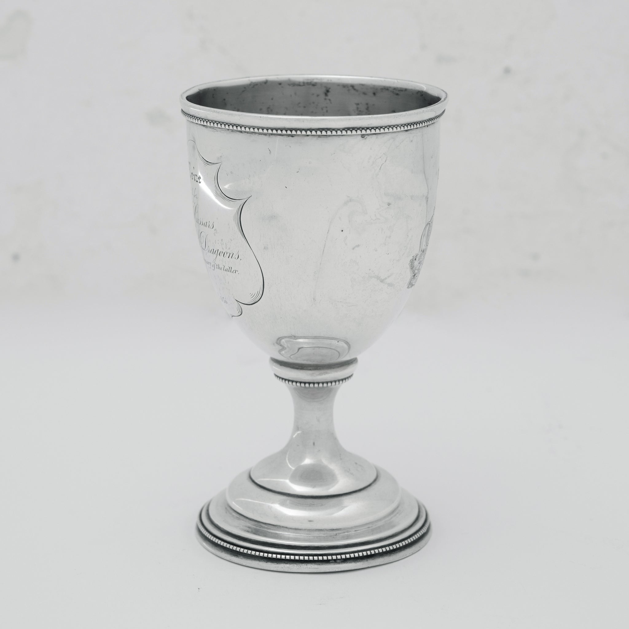 Historic Charleston Silver Goblet - Light Dragoons vs Georgia Hussars, 1856