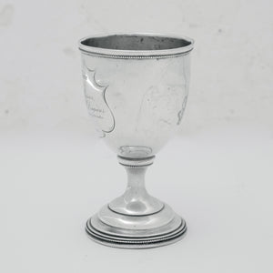 Historic Charleston Silver Goblet - Light Dragoons vs Georgia Hussars, 1856