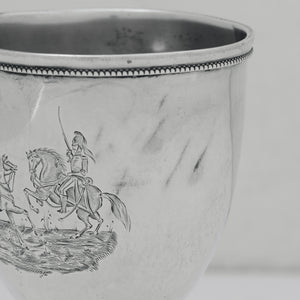 Historic Charleston Silver Goblet - Light Dragoons vs Georgia Hussars, 1856