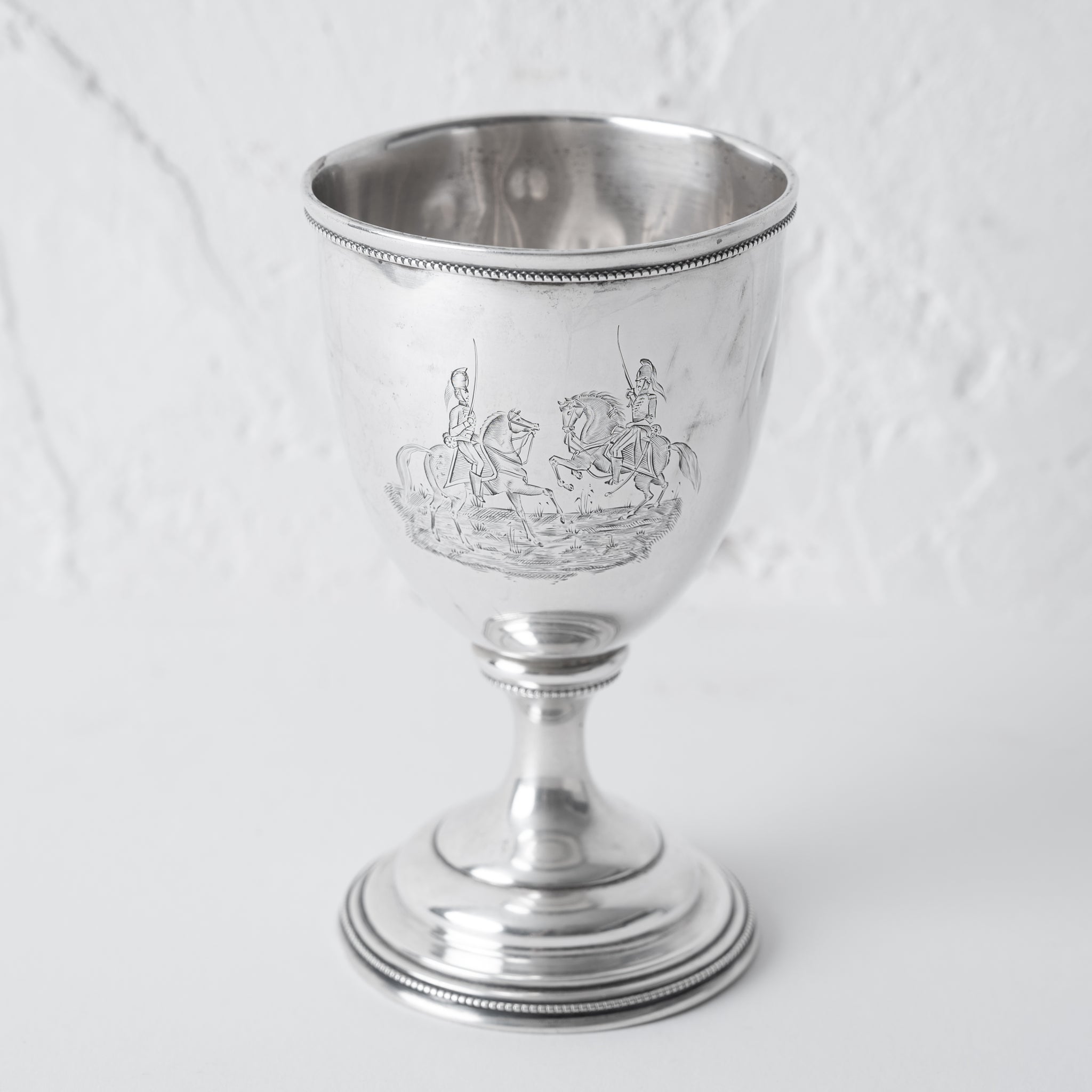 Historic Charleston Silver Goblet - Light Dragoons vs Georgia Hussars, 1856