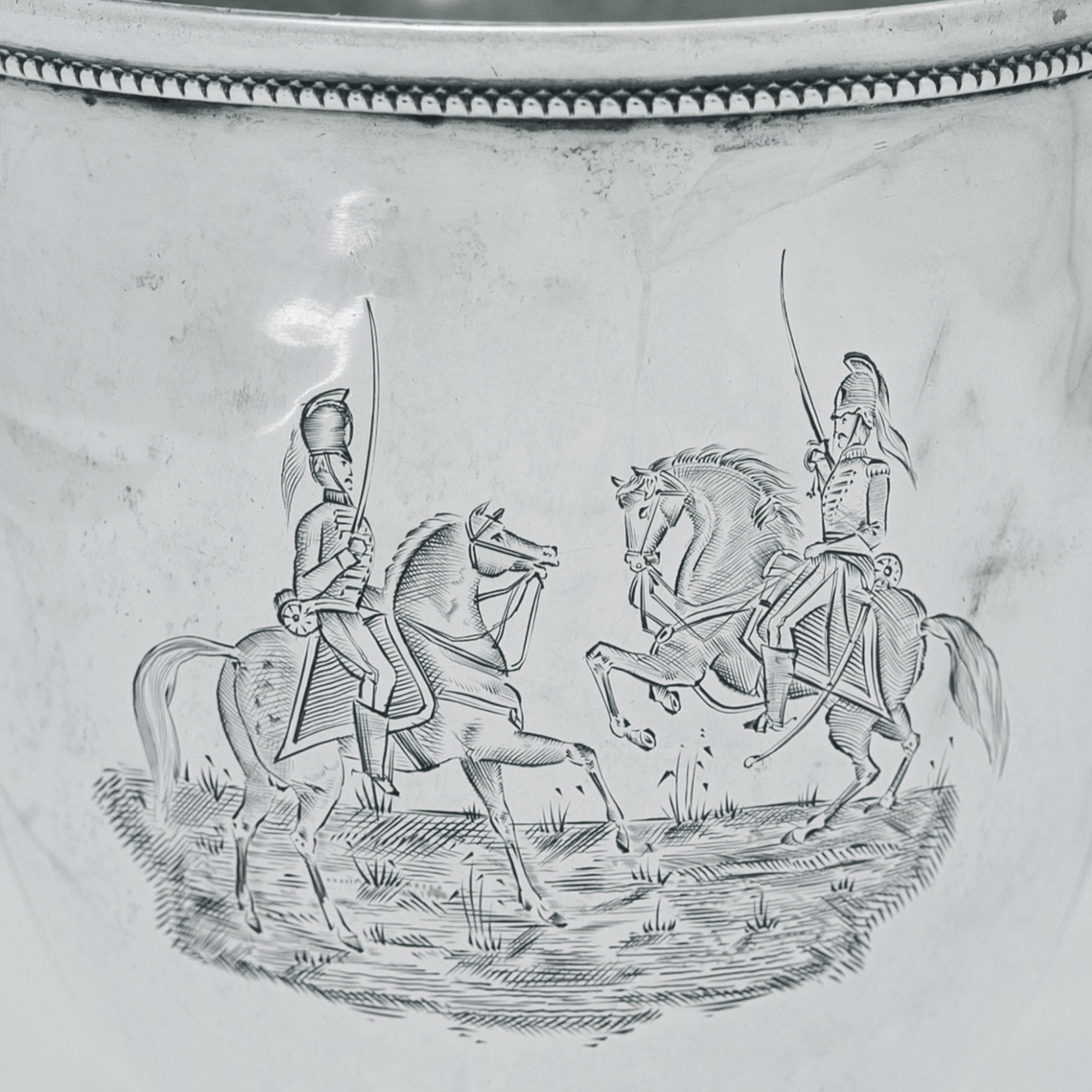 Historic Charleston Silver Goblet - Light Dragoons vs Georgia Hussars, 1856