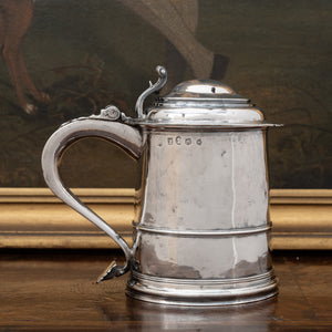 Queen Anne Provincial Britannia Silver Tankard, John Elston, Exeter, 1713