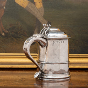 Queen Anne Provincial Britannia Silver Tankard, John Elston, Exeter, 1713