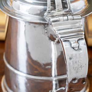 Queen Anne Provincial Britannia Silver Tankard, John Elston, Exeter, 1713