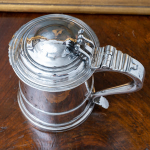 Queen Anne Provincial Britannia Silver Tankard, John Elston, Exeter, 1713