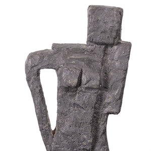 Brutalist Lead Figural Sculpture