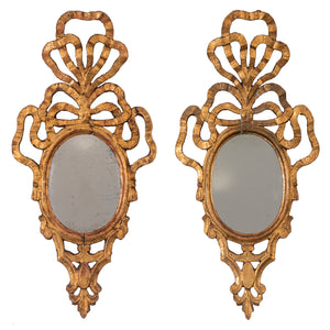 French Ribben Giltwood Mirrors, 19th Century - A Pair