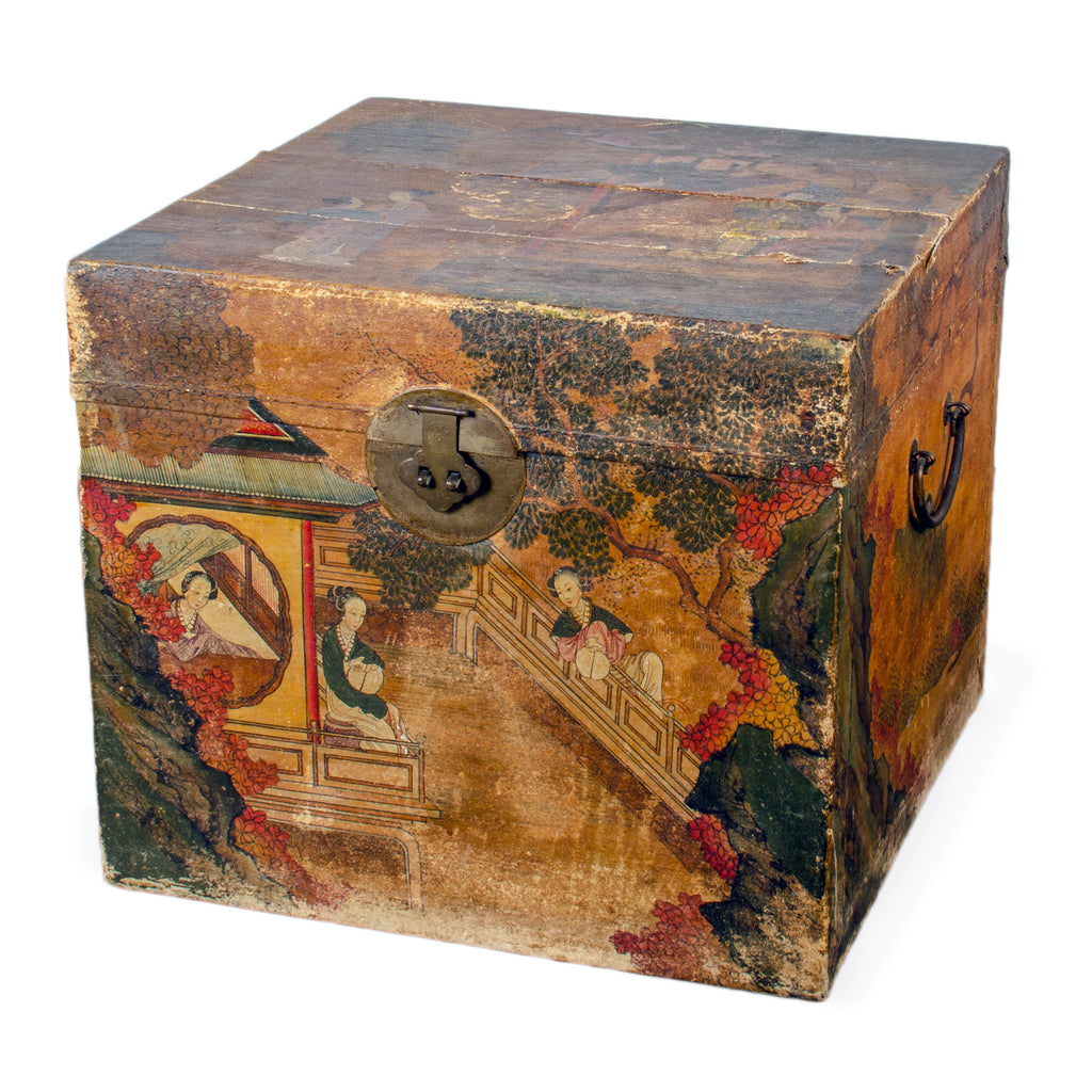 Chinese Pigskin Box, 19th Century