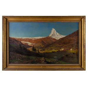 Jean François Xavier Roffiaen Matterhorn Painting, 1871