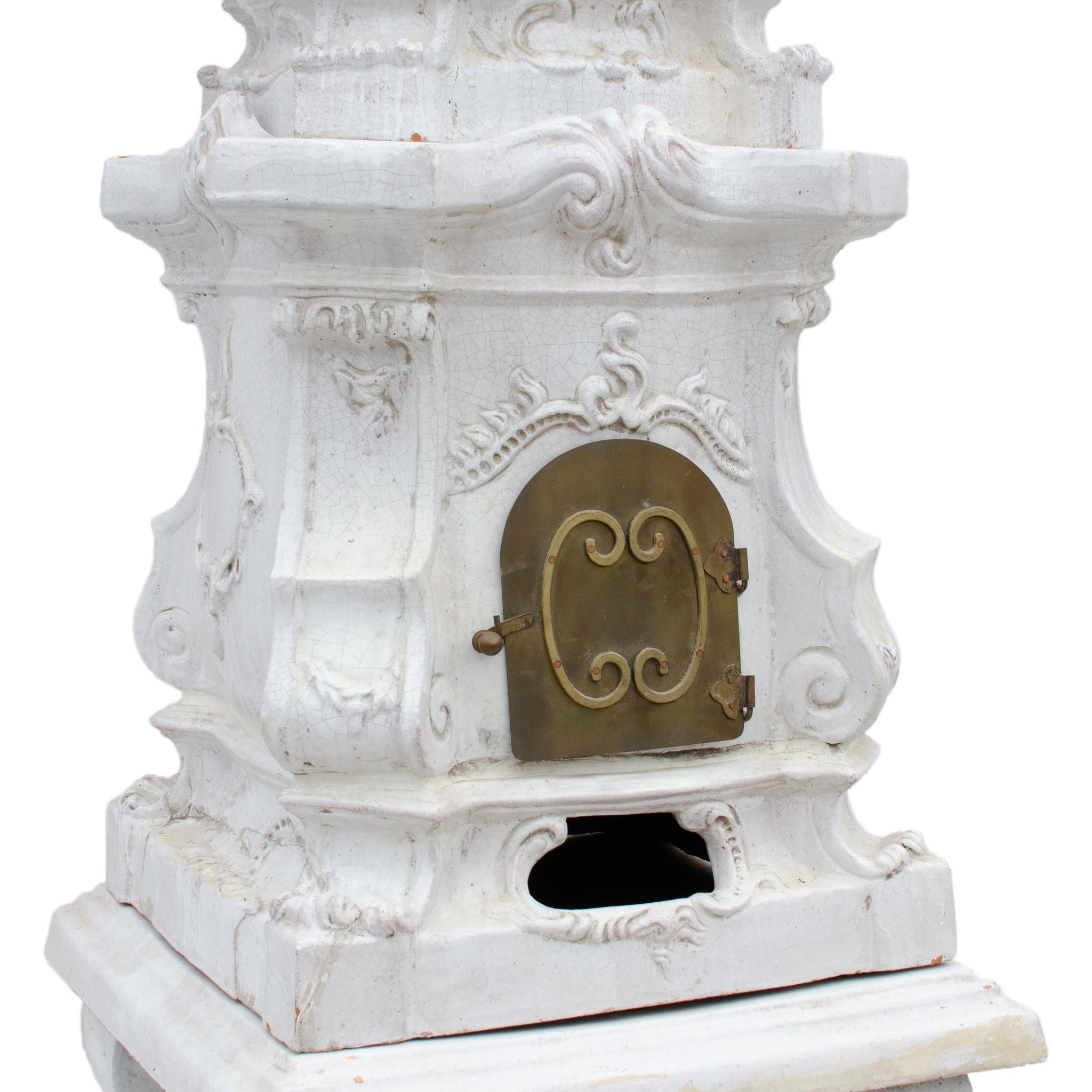 19th c. Austrian Faience Kachelofen Stove