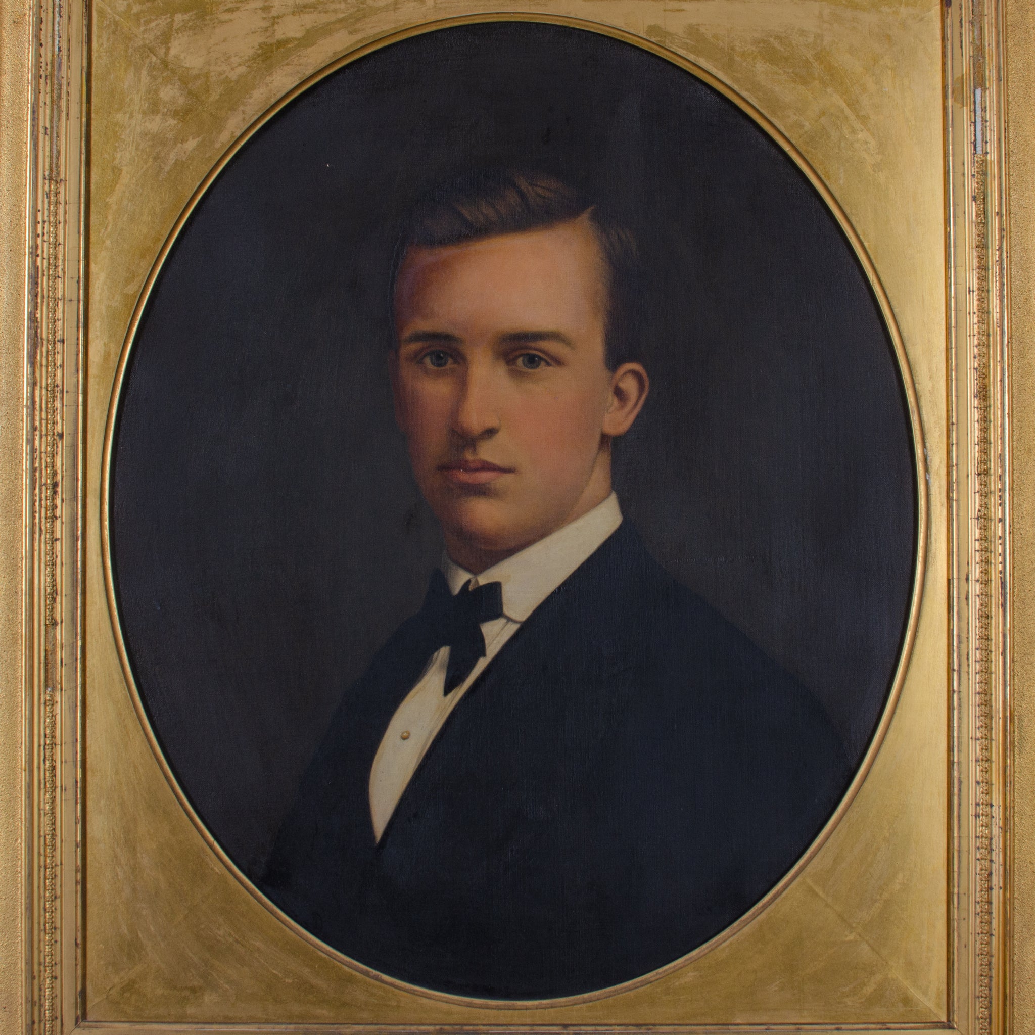 American Gentleman Portrait Painting, 19th Century
