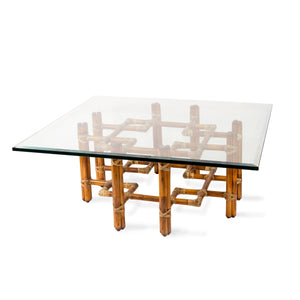 McGuire Bamboo Rattan Coffee Table