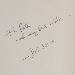 Dr. Suess Signed First Edition ‘And To Think That I Saw It On Mulberry Street'