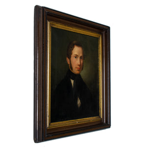 German Gentleman Portrait Painting - Friedrich Maesser, 1847