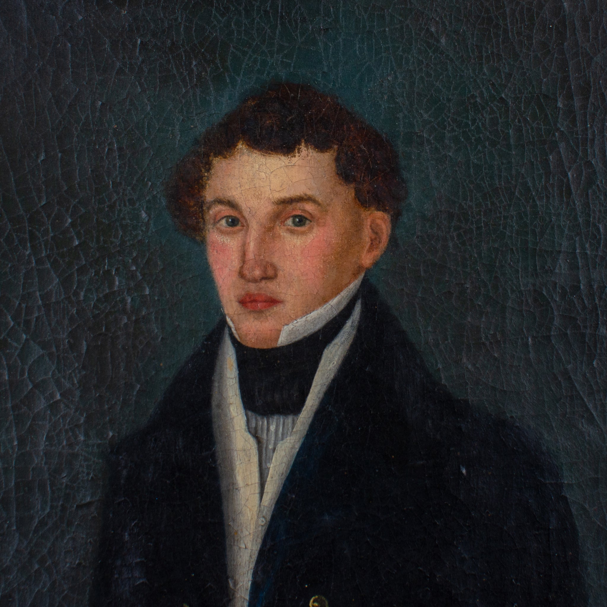 Limner Portrait of Young Gentleman, 19th Century
