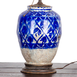 Persian Safavid Period Spice Jar Lamp, c.16th C