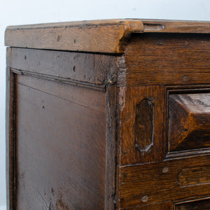 Provincial Spanish Oak Paneled Coffer, c.17th Century