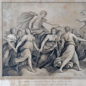 AURORA Engraving after Guido Reni Fresco by R.S. Morghen, c.1787