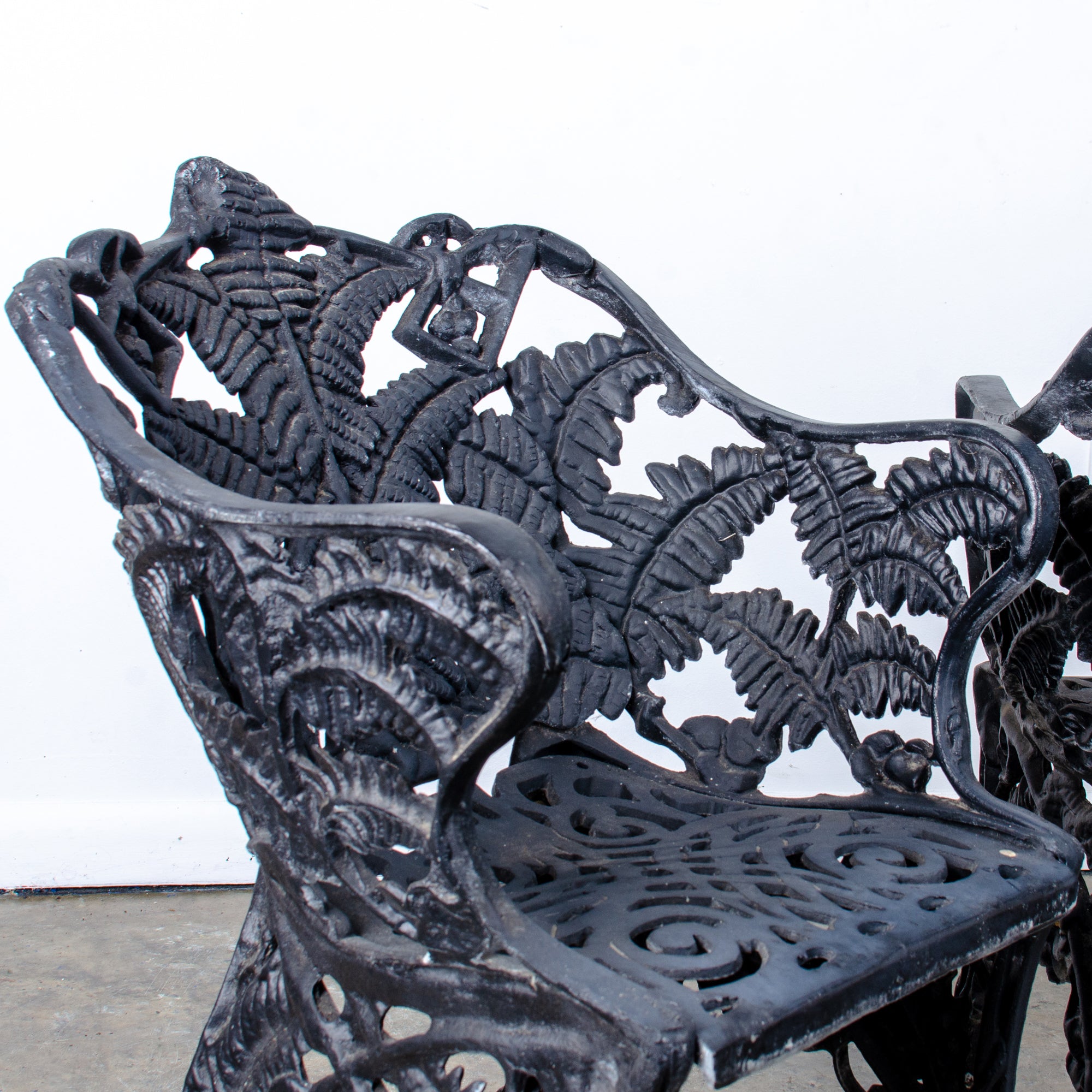 Cast Iron Fern Pattern Chairs, 19th Century