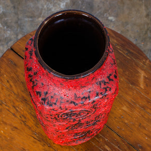West German Lava Glazed Vase